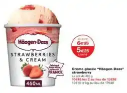 Monoprix Crème glacée häagen dazs strawberry offre
