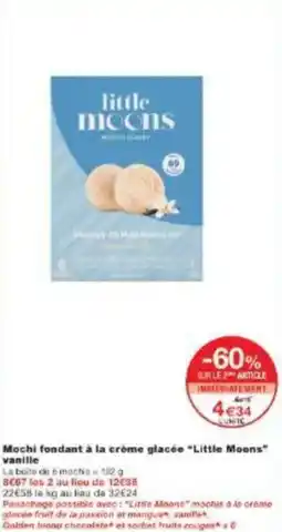Monoprix Mochi fondant à la crème glacée little moons vanille offre