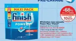 Monoprix Tablettes lave vaisselle power plus finish offre