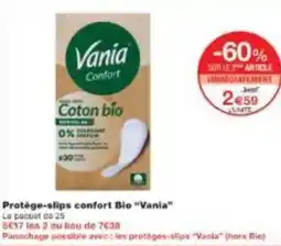 Monoprix Protège slips confort bio vania offre