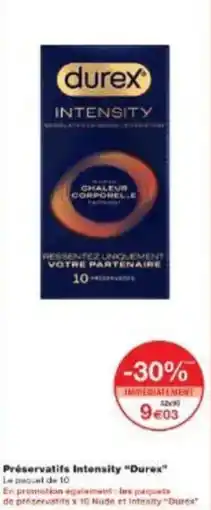 Monoprix Préservatifs intensity durex offre
