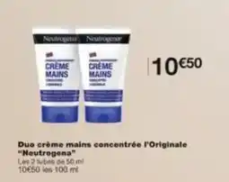 Monoprix Duo crème mains concentrée l'originale neutrogena offre