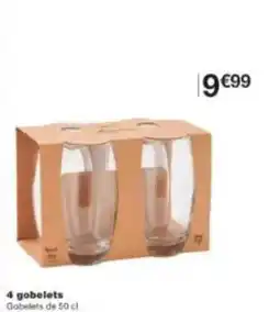 Monoprix 4 gobelets offre