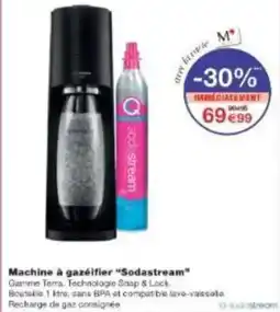 Monoprix Machine à gazeifier sodastream offre