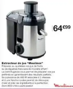 Monoprix Moulinex puissance: 600 w offre