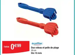 Cora x Carrefour Duo rateau et pelle de plage offre