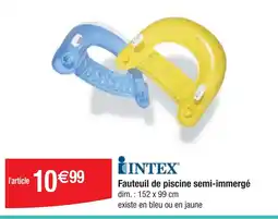 Cora x Carrefour Fauteuil de piscine semi immergé offre