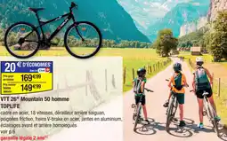Cora x Carrefour Vtt 26 mountain 50 homme offre