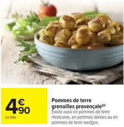 Cora x Carrefour Pommes de terre grenailles provençale offre