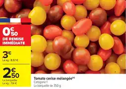 Cora x Carrefour Tomate cerise mélangée offre