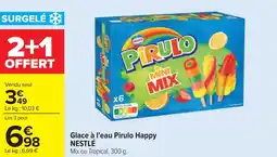 Cora x Carrefour Glace à l'eau pirulo happy nestlé offre
