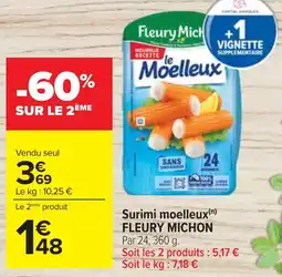 Cora x Carrefour Surimi moelleux fleury michon offre