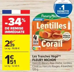 Cora x Carrefour Les tranches végé fleury michon offre