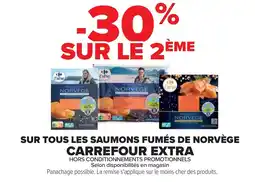 Cora x Carrefour Sur tous les saumons fumés de norvège carrefour extra offre