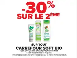 Cora x Carrefour Sur tout carrefour soft bio offre