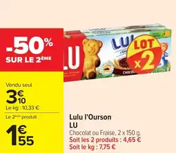 Cora x Carrefour Lulu l'ourson lu offre