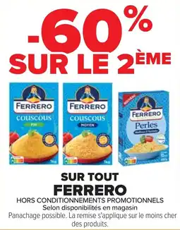 Cora x Carrefour Sur tout ferrero offre