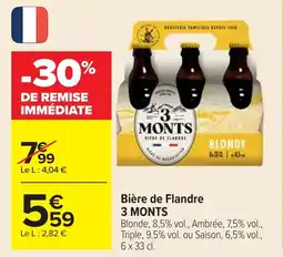 Cora x Carrefour Bière de flandre 3 monts offre