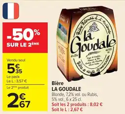 Cora x Carrefour Bière la goudale offre