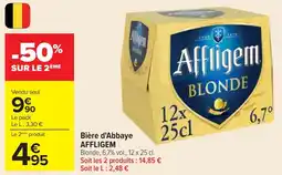 Cora x Carrefour Bière d'abbaye affligem offre