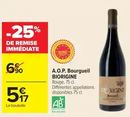 Cora x Carrefour A.o.p. bourgueil biorigine offre