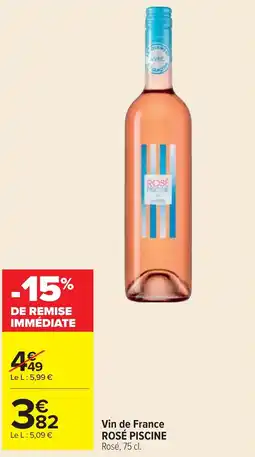 Cora x Carrefour Vin de france rosé piscine offre
