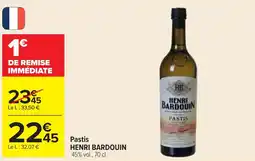 Cora x Carrefour Pastis henri bardouin offre