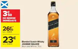 Cora x Carrefour Blended scotch whisky johnnie walker offre