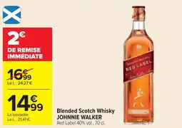 Cora x Carrefour Blended scotch whisky johnnie walker offre