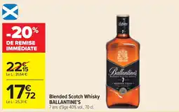Cora x Carrefour Blended scotch whisky ballantine's offre