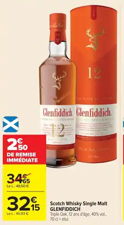 Cora x Carrefour Scotch whisky single malt glenfiddich offre