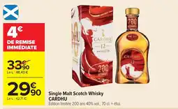 Cora x Carrefour Single malt scotch whisky cardhu offre