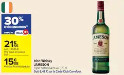 Cora x Carrefour Irish whisky jameson offre