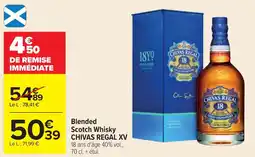 Cora x Carrefour Blended scotch whisky chivas regal xv offre
