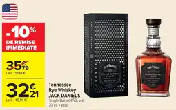 Tennessee rye whiskey jack daniel's
