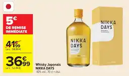 Cora x Carrefour Whisky japonais nikka days offre