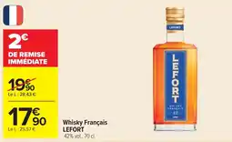 Cora x Carrefour Whisky français lefort offre