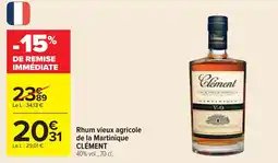 Cora x Carrefour Rhum vieux agricole de la martinique clément offre