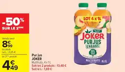 Cora x Carrefour Pur jus joker offre