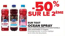 Cora x Carrefour Sur tout ocean spray offre