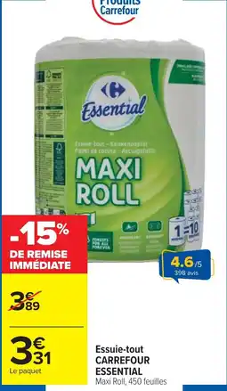 Cora x Carrefour Essuie-tout carrefour essential offre