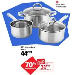 Conforama 5 pièces Inox offre