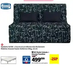 Conforama Slyde Celeste + Housse Faceline offre