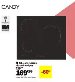 Conforama CANDY Table de cuisson offre