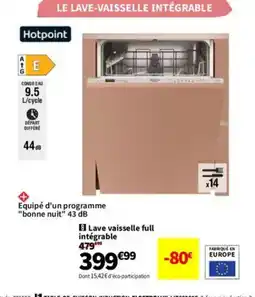 Conforama Lave vaisselle full intégrable offre