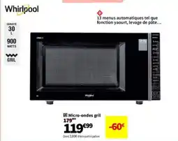 Conforama WHIRLPOOL Micro ondes gril offre