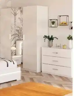 Conforama Commode 3 tiroirs Glossy offre