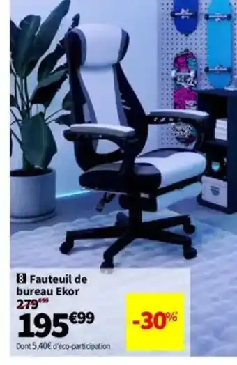 Conforama Fauteuil de bureau Ekor offre