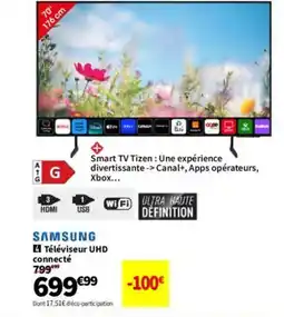 Conforama SAMSUNG Téléviseur UHD connecté offre