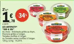 E.Leclerc LES ANTIPASTI “SUD & SOL” offre